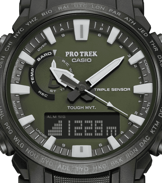 Мужские часы Casio Pro-trek PRW-61Y-3ER  Фото №2