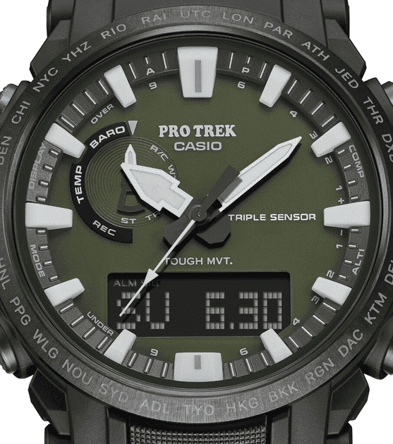 Мужские часы Casio Pro-trek PRW-61Y-3ER  Фото №4