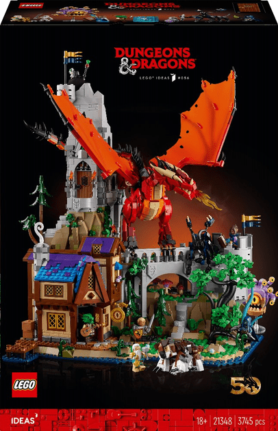 Блочный конструктор LEGO Ideas Подземелья и драконы: Сказка Красного Дракона (21348)