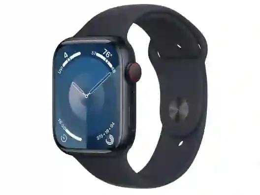 Смарт-годинник Apple Watch Series 9 GPS + Cellular 45mm Midnight Aluminum Case w. Midnight Sport Band - S/M (MRMC3) (USA)  Фото №2