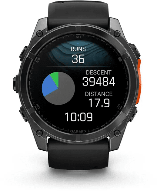 Смарт-годинник Garmin Fenix 8 51mm AMOLED Slate Gray with Black Silicone Band (010-02905-00)  Фото №3