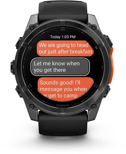 Смарт-годинник Garmin Fenix 8 51mm AMOLED Slate Gray with Black Silicone Band (010-02905-00)  Фото №4