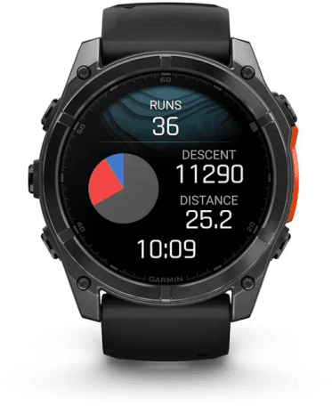 Смарт-годинник Garmin Fenix 8 51mm AMOLED Slate Gray with Black Silicone Band (010-02905-00)