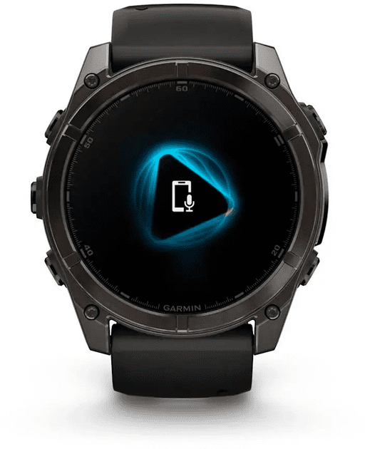 Смарт-годинник Garmin Fenix 8 51mm AMOLED Sapphire Carbon Gray DLC Titanium w. Black/Pebble Gray S. Band (010-02905-20/21)  Фото №3