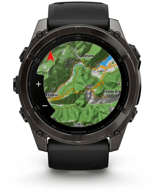 Смарт-годинник Garmin Fenix 8 51mm AMOLED Sapphire Carbon Gray DLC Titanium w. Black/Pebble Gray S. Band (010-02905-20/21)  Фото №6