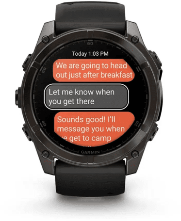 Смарт-годинник Garmin Fenix 8 51mm AMOLED Sapphire Carbon Gray DLC Titanium w. Black/Pebble Gray S. Band (010-02905-20/21)  Фото №2