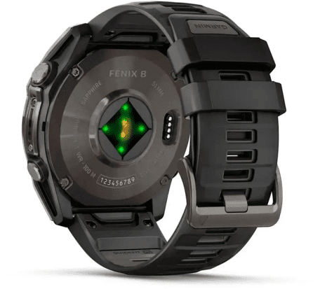 Смарт-годинник Garmin Fenix 8 51mm AMOLED Sapphire Carbon Gray DLC Titanium w. Black/Pebble Gray S. Band (010-02905-20/21)  Фото №10