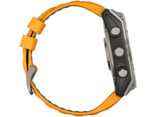 Смарт-годинник Garmin Fenix 8 51mm AMOLED Sapphire Titanium w. Spark Orange/Graphite Silicone Band (010-02905-10/11/53)  Фото №8