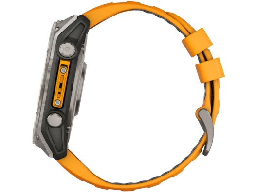 Смарт-годинник Garmin Fenix 8 51mm AMOLED Sapphire Titanium w. Spark Orange/Graphite Silicone Band (010-02905-10/11/53)  Фото №9