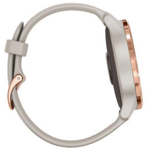 Спортивные часы Garmin Venu Rose Gold Stainless Steel Bezel w. Light Sand and Silicone B. (010-02173-23/22/21) (Refurbished)  Фото №2