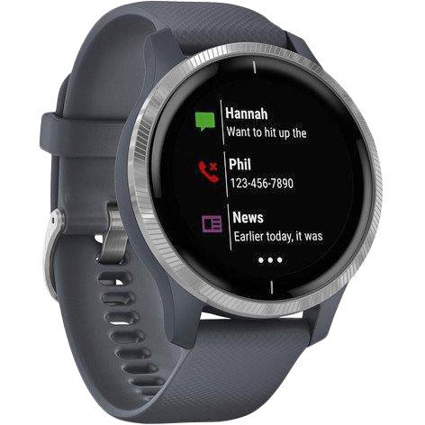 Спортивные часы Garmin Venu Rose Gold Stainless Steel Bezel w. Light Sand and Silicone B. (010-02173-23/22/21) (Refurbished)  Фото №5