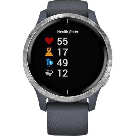 Спортивные часы Garmin Venu Rose Gold Stainless Steel Bezel w. Light Sand and Silicone B. (010-02173-23/22/21) (Refurbished)  Фото №9