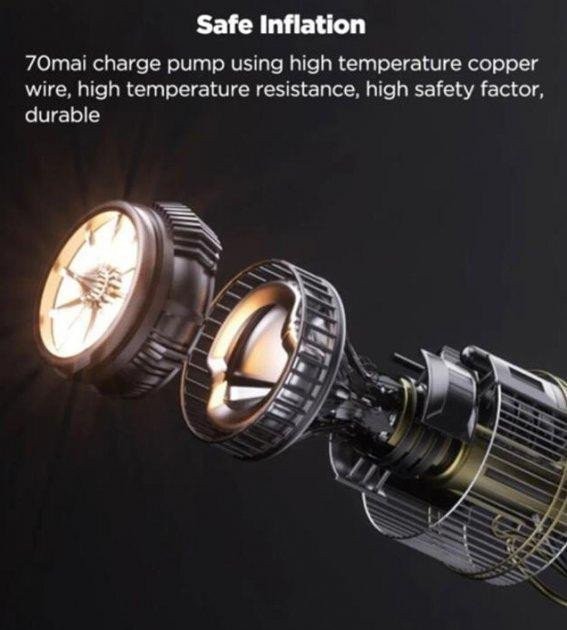 Автомобильный компрессор (электрический) 70mai Air Compressor Eco MidriveTP04  Фото №10