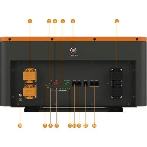 Зовнішня батарея для ДБЖ/інвертора PowMr 200AH 51.2V Lithium Battery (POW-LIO48200-16S)  Фото №4