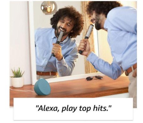 Акустичні колонки Amazon Echo Pop Green  Фото №1