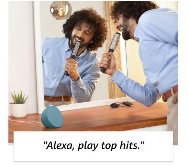 Акустичні колонки Amazon Echo Pop Purple  Фото №7