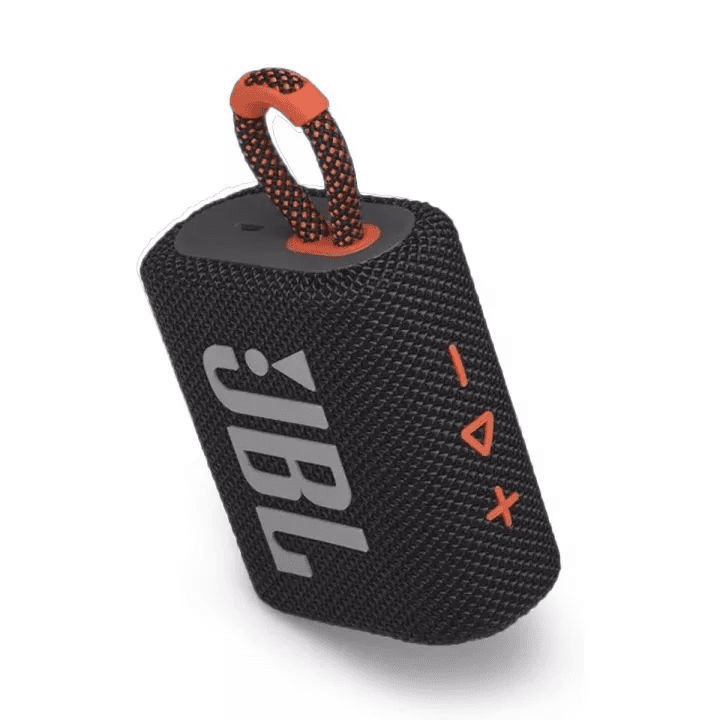 Портативна колонка JBL Go 3 Black-Orange (JBLGO3BLKO)  Фото №1