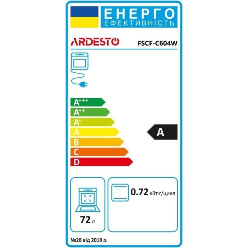 Комбінована плита Ardesto FSCF-C604W  Фото №0