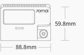 Автомобильный видеорегистратор 70mai Dash Cam A800S (1 камера)  Фото №8