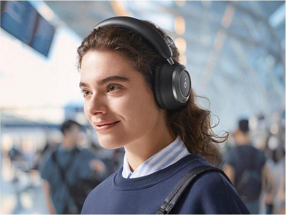 Навушники з мікрофоном Anker Soundcore Space One Pro Jet Black  Фото №5