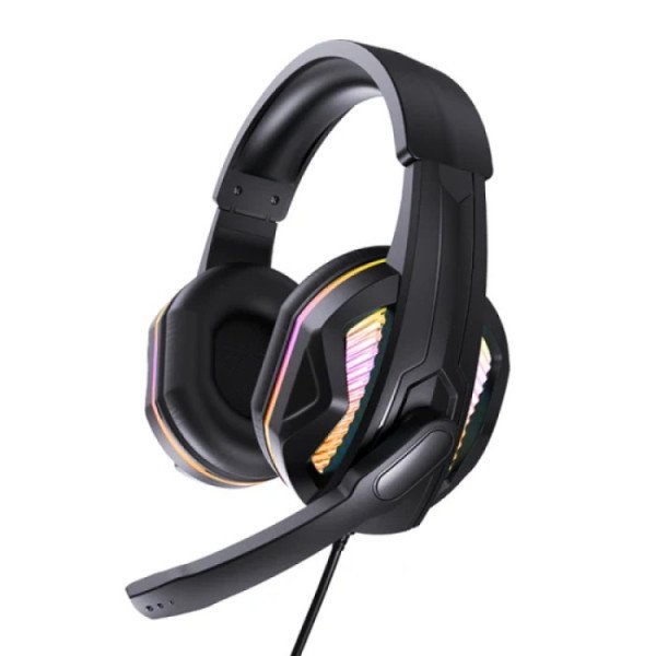 Навушники з мікрофоном Aspor A217 Multiсolor Light (3.5мм) Black