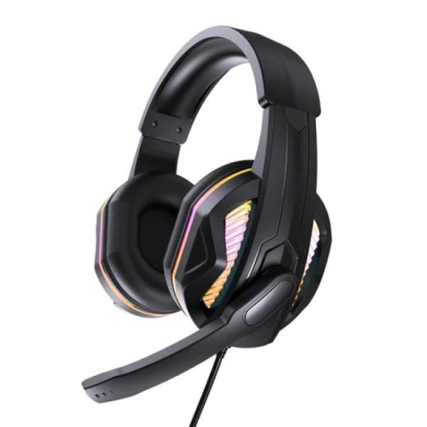 Навушники з мікрофоном Aspor A217 Multiсolor Light (3.5мм) Black  Фото №0