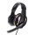 Навушники з мікрофоном Aspor A217 Multiсolor Light (3.5мм) Black