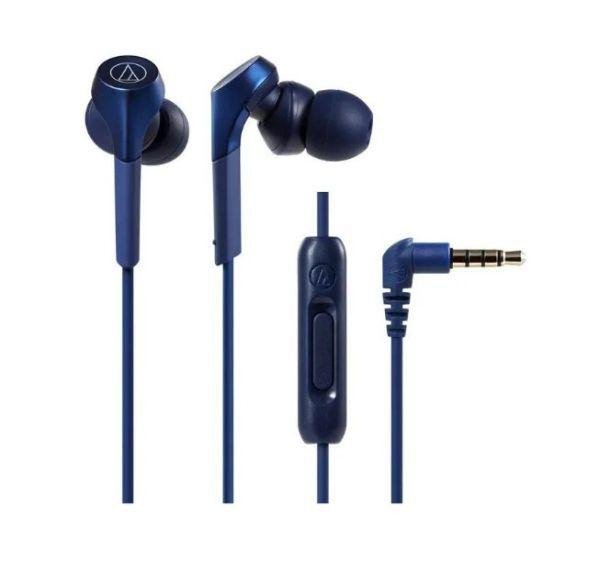 Наушники с микрофоном Audio-Technica ATH-CKS550XIS Blue  Фото №0