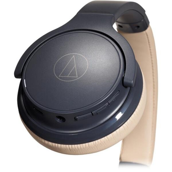 Наушники с микрофоном Audio-Technica ATH-S220BT Navy/Beige (ATHS220BTNBG)  Фото №3
