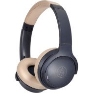 Наушники с микрофоном Audio-Technica ATH-S220BT Navy/Beige (ATHS220BTNBG)
