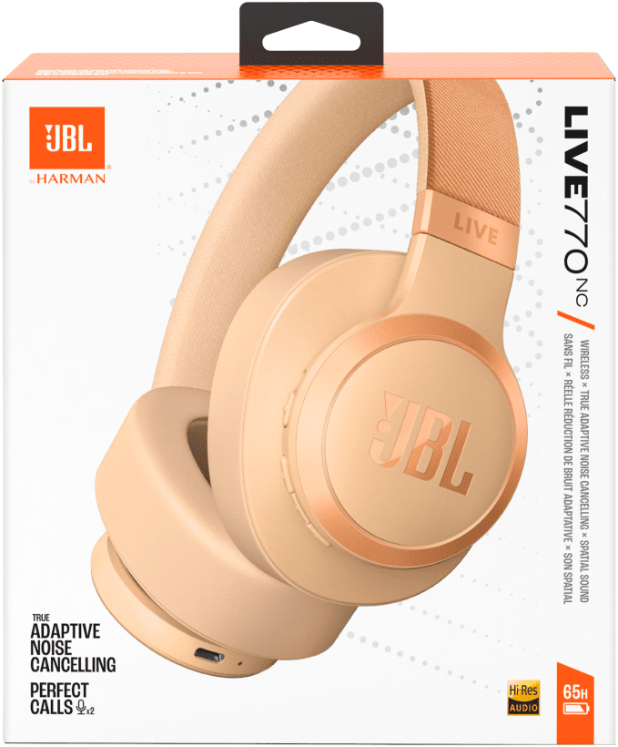 Навушники з мікрофоном JBL Live 770NC Sandstone (JBLLIVE770NCSAT)  Фото №0