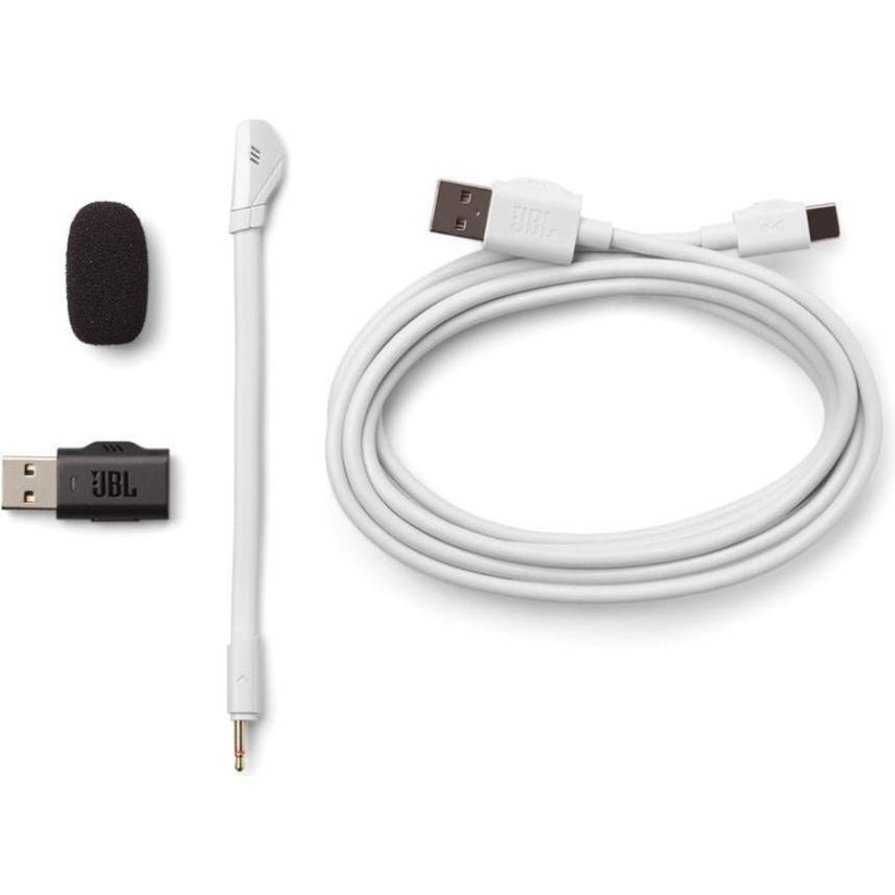 Навушники з мікрофоном JBL Quantum 360 Wireless White (JBLQTUM360WHT)  Фото №8