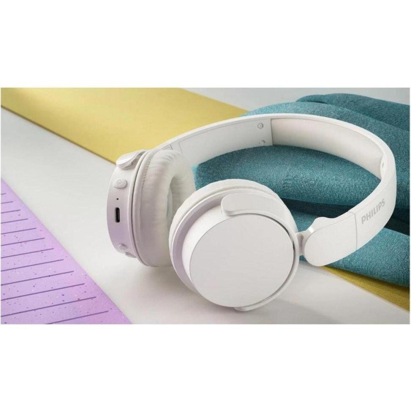Наушники с микрофоном Philips TAH4209 White (TAH4209WT/00)  Фото №1
