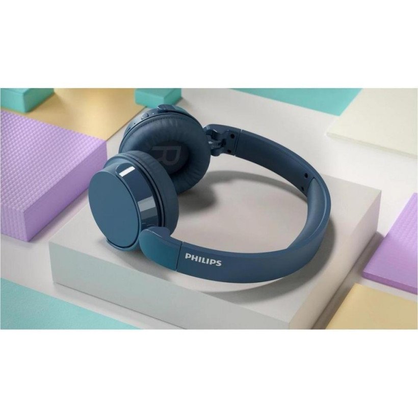 Наушники с микрофоном Philips TAH4209 Blue (TAH4209BL/00)  Фото №1