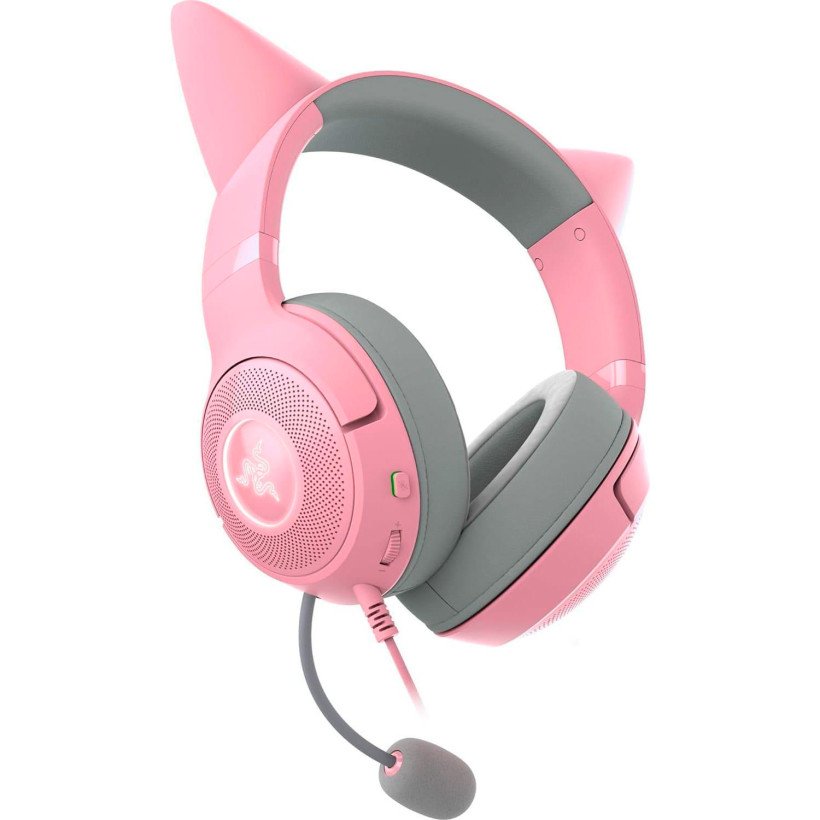 Навушники з мікрофоном Razer Kraken Kitty V2 Quartz (RZ04-04730200-R3M1)  Фото №2