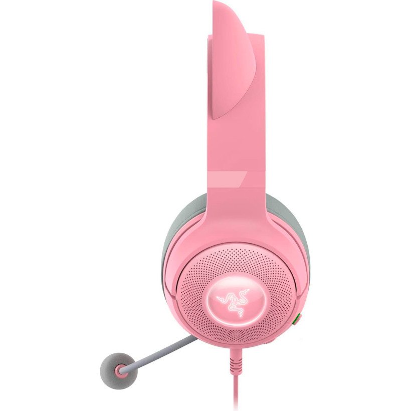 Навушники з мікрофоном Razer Kraken Kitty V2 Quartz (RZ04-04730200-R3M1)  Фото №3