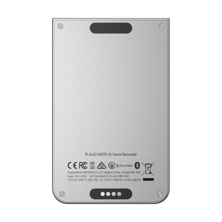 Цифровой диктофон Plaud Note ChatGPT Empowered AI Voice Recorder Silver (NB-100-SI)  Фото №5