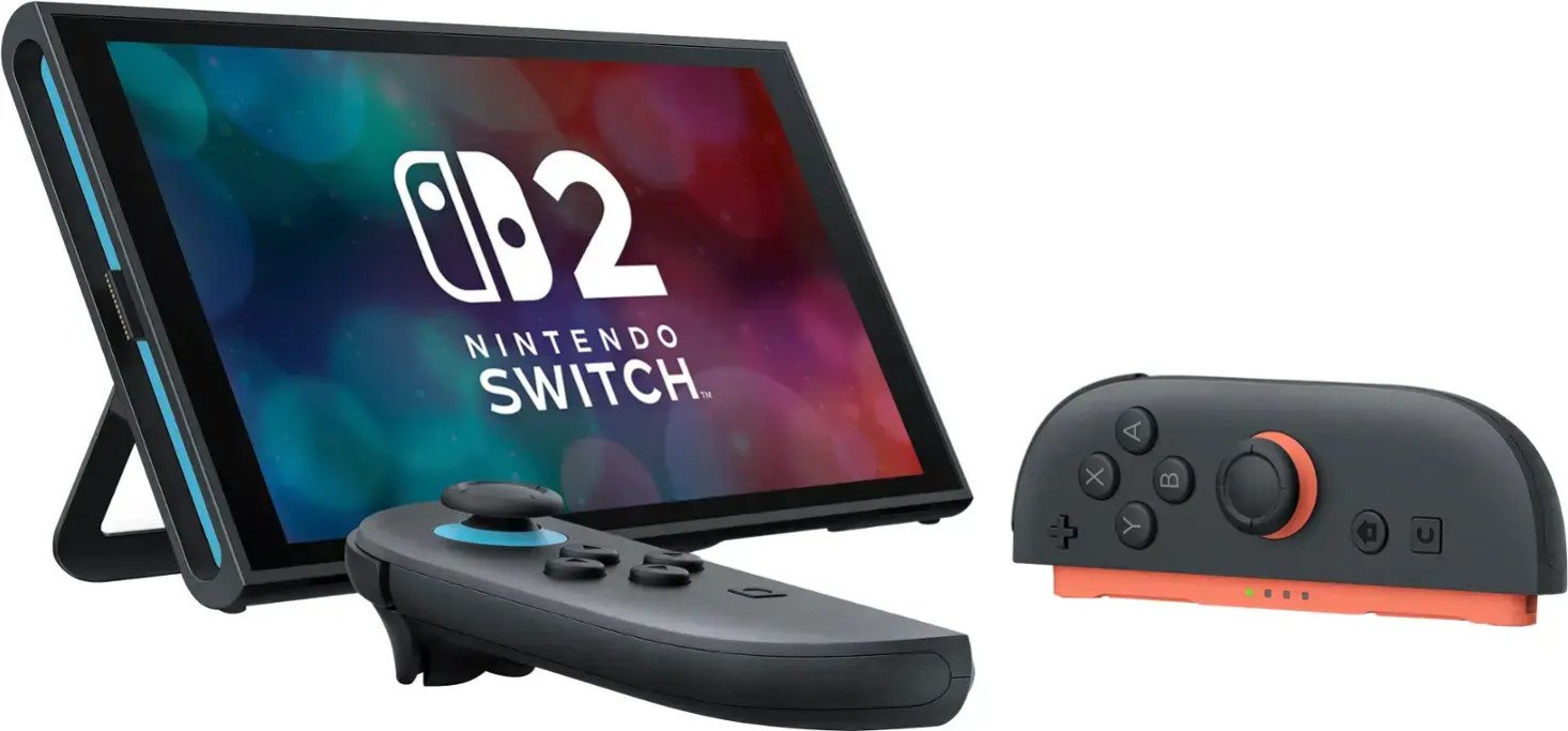 Портативная игровая приставка Nintendo Switch 2 Black Mario Kart World Bundle (0045496321529)  Фото №0