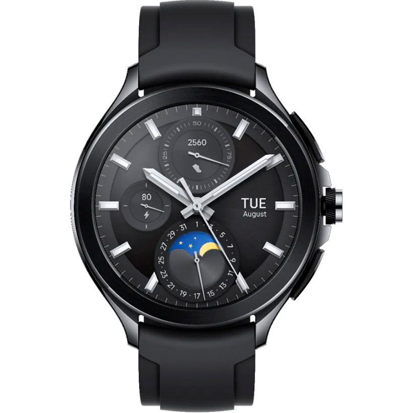 Смарт-годинник Xiaomi Watch 2 Pro Bluetooth Black Case with Black Fluororubber Strap (BHR7211GL)