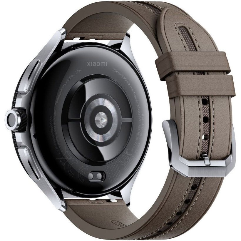 Смарт-годинник Xiaomi Watch 2 Pro Bluetooth Silver Case with Brown Leather Strap (BHR7216GL)  Фото №2