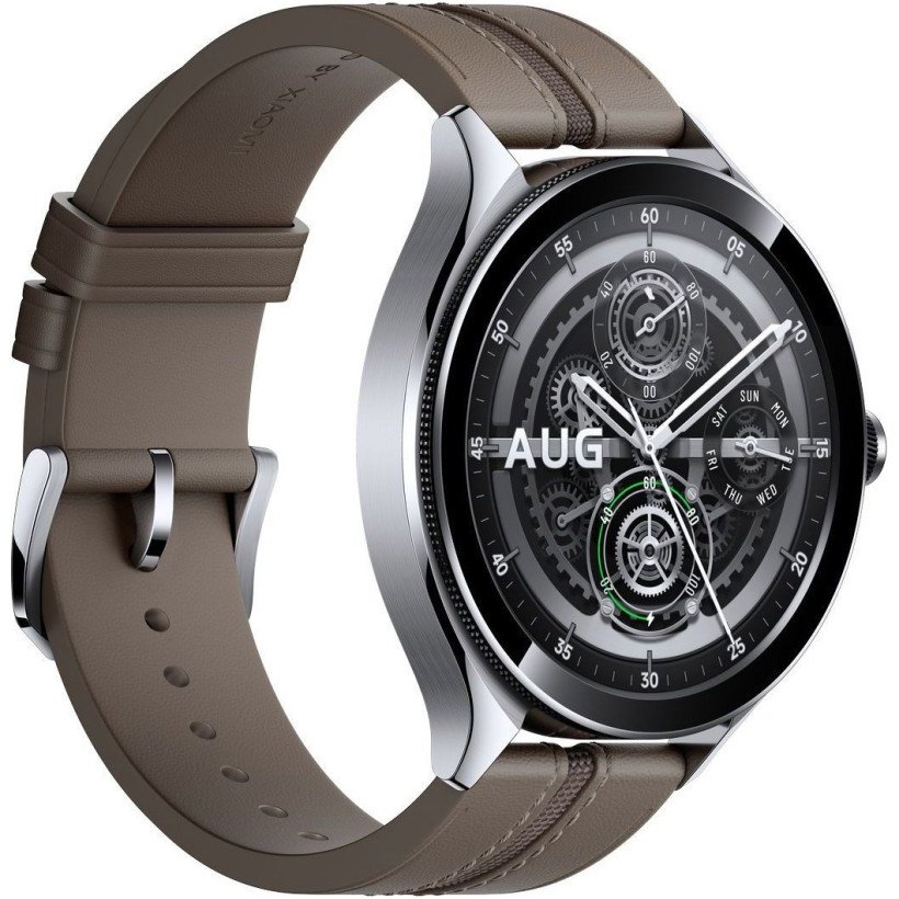 Смарт-годинник Xiaomi Watch 2 Pro Bluetooth Silver Case with Brown Leather Strap (BHR7216GL)  Фото №3