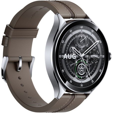 Смарт-годинник Xiaomi Watch 2 Pro Bluetooth Silver Case with Brown Leather Strap (BHR7216GL)  Фото №3
