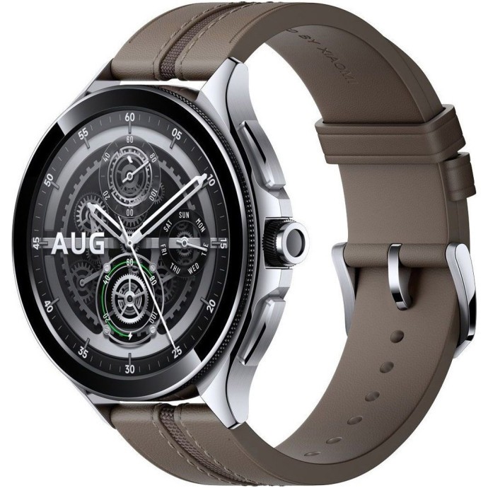 Смарт-годинник Xiaomi Watch 2 Pro Bluetooth Silver Case with Brown Leather Strap (BHR7216GL)  Фото №4
