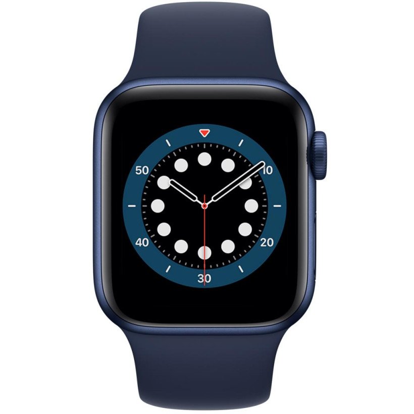 Смарт-годинник Apple Watch Series 6 GPS 40mm Blue Aluminum Case w. Deep Navy Sport B. (MG143) (Open)  Фото №0