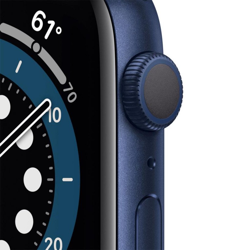 Смарт-годинник Apple Watch Series 6 GPS 40mm Blue Aluminum Case w. Deep Navy Sport B. (MG143) (Open)  Фото №1