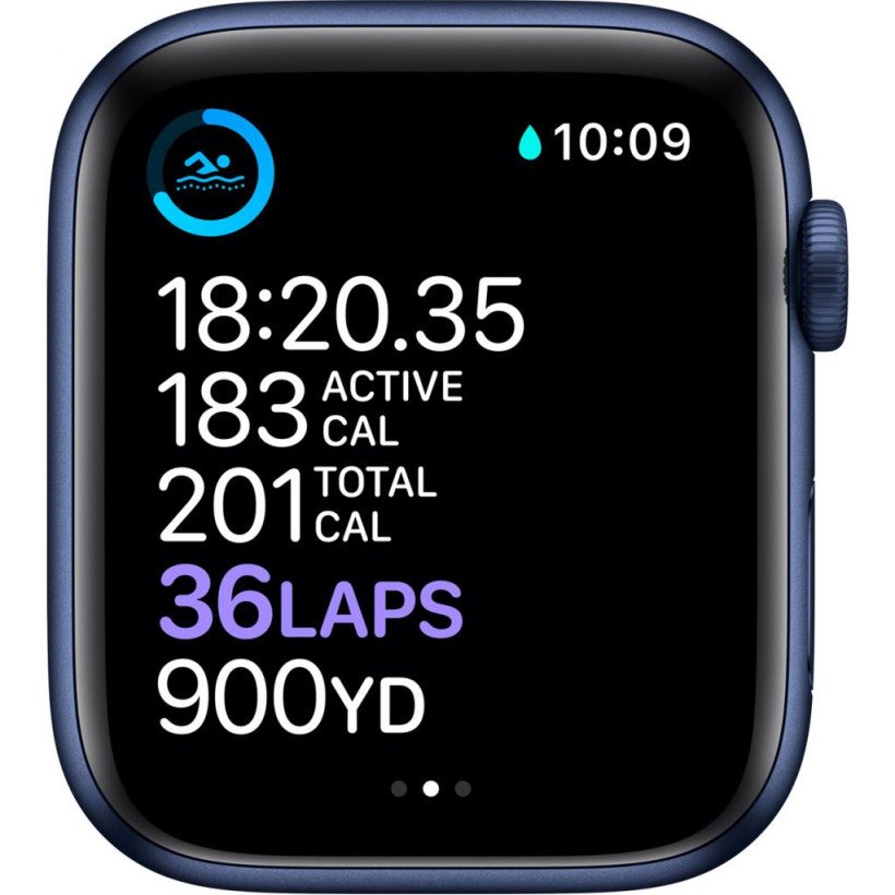 Смарт-годинник Apple Watch Series 6 GPS 40mm Blue Aluminum Case w. Deep Navy Sport B. (MG143) (Open)  Фото №2