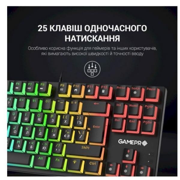 Клавиатура GamePro MK80R Red Switch  Фото №7