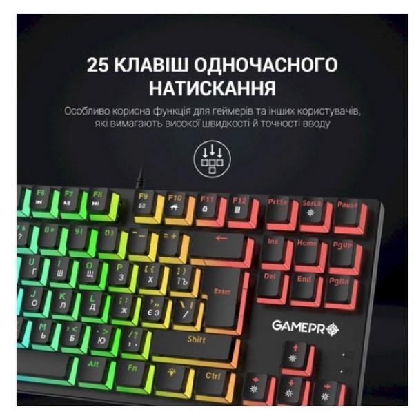 Клавіатура GamePro MK80R Red Switch  Фото №8