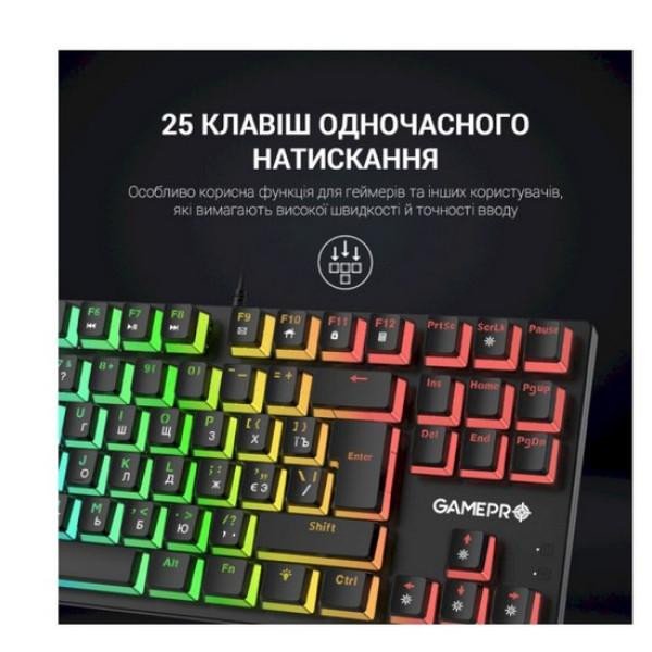 Клавиатура GamePro MK80B Black  Фото №7