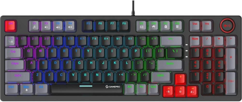 Клавиатура GamePro MK120 Blue Switches USB Black (MK120B)